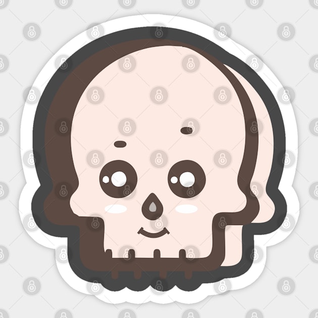 baby Skull Sticker by permadi20